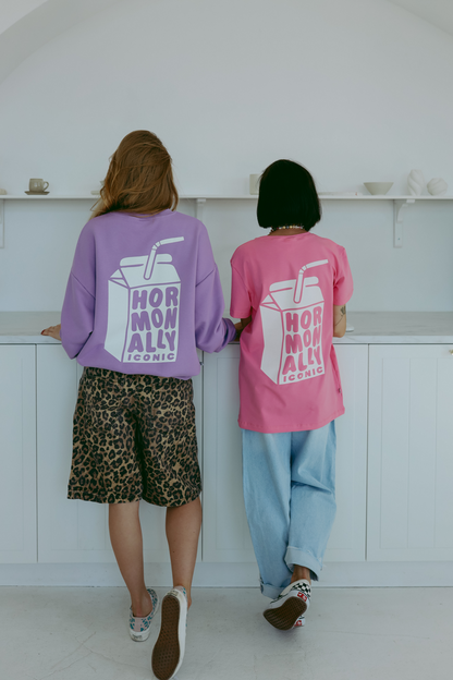 Hormonally Iconic - Erwachsenen T-Shirt - Pink