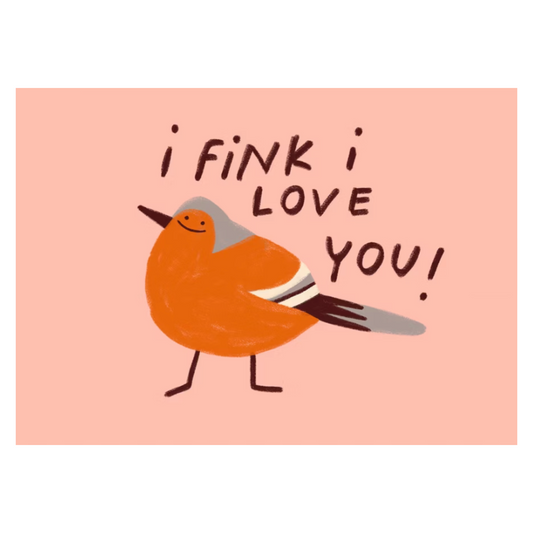 POSTKARTE - I FINK I LOVE YOU