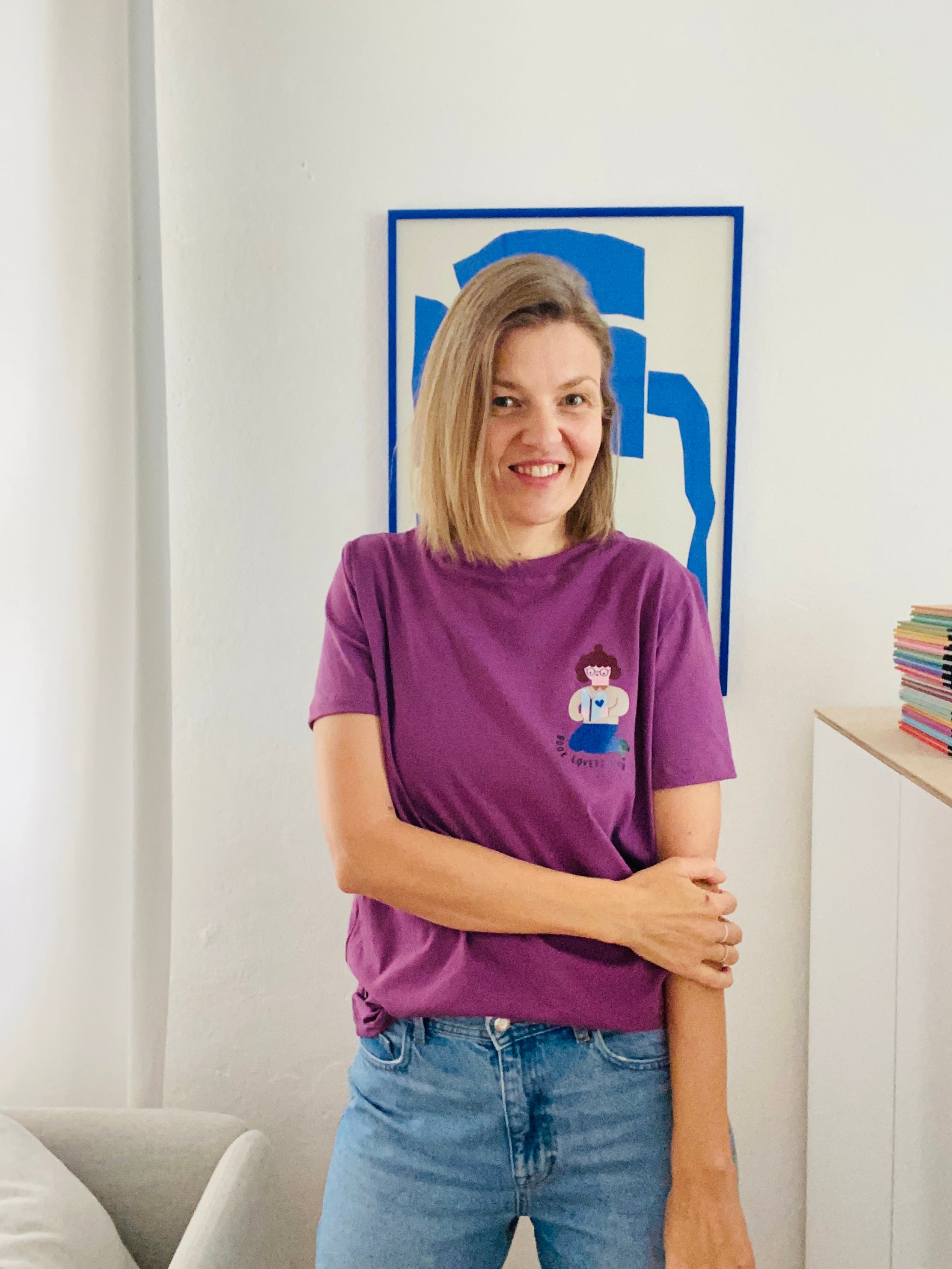 BOOK LOVERS AUF VERY BERRY -  ERWACHSENEN T-SHIRT (LIEFERUNG CA. 14 TAGE)