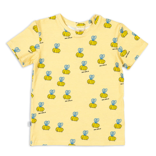 BEE ON YELLOW T-SHIRT