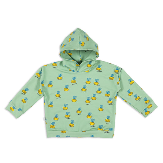 BEE ON GREEN HOODIE