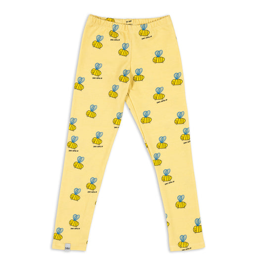 BEE ON YELLOW LEGGINGS