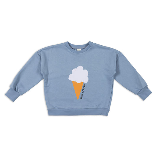 ICE ON BLUE SWEATSHIRT