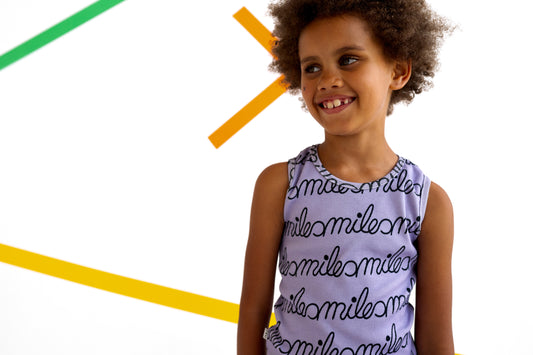 SMILESMILESMILE TANK TOP RIBBED