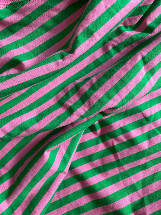 STREIFEN GRÜN + ROSA OVERSIZE SHIRT (LIEFERUNG CA. 14 TAGE)