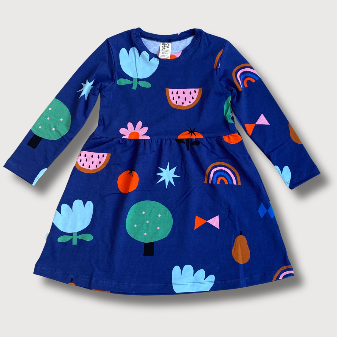 MOOD GARDEN - KINDER KLEID MIT LANGEN ÄRMELN
