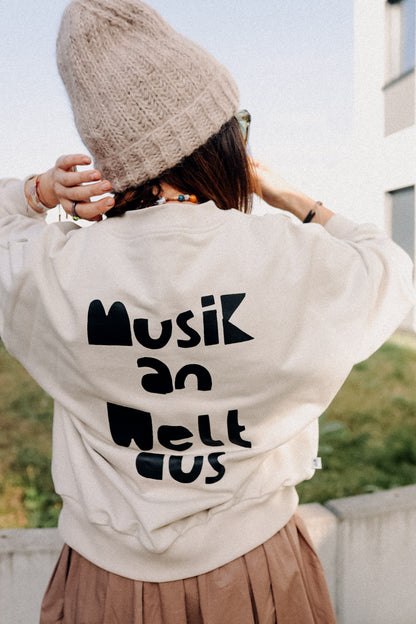 MUSIK AN WELT AUS - SWEATSHIRT CREME