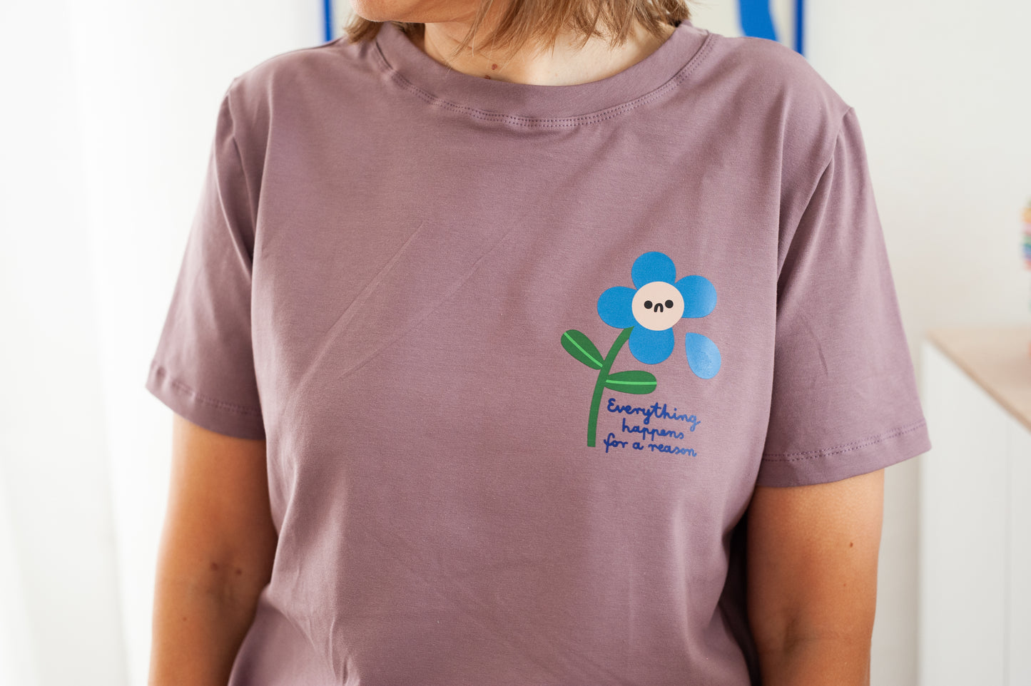 BLUME AUF FOGGY DAY -  ERWACHSENEN T-SHIRT (LIEFERUNG CA. 14 TAGE)