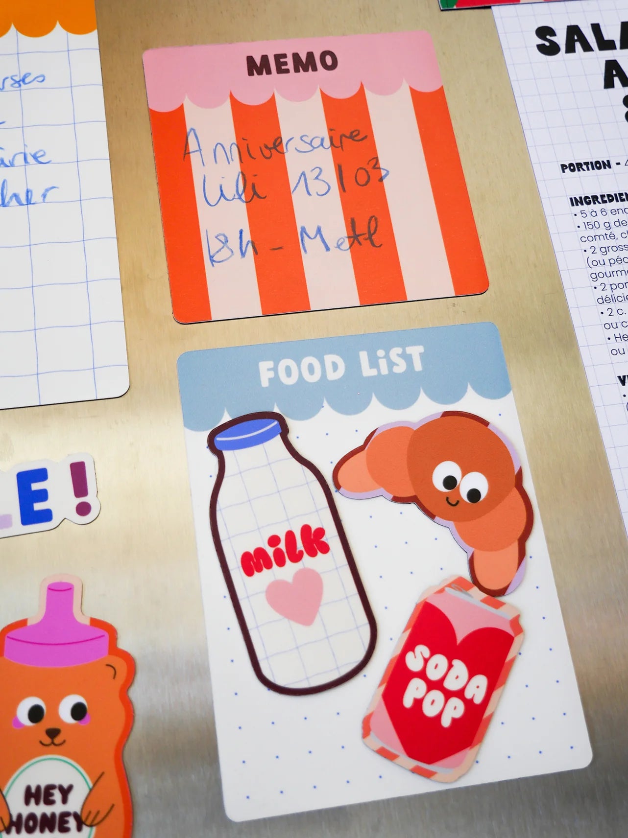 MOOD&amp;MEMO - MAGNET SET - LILA