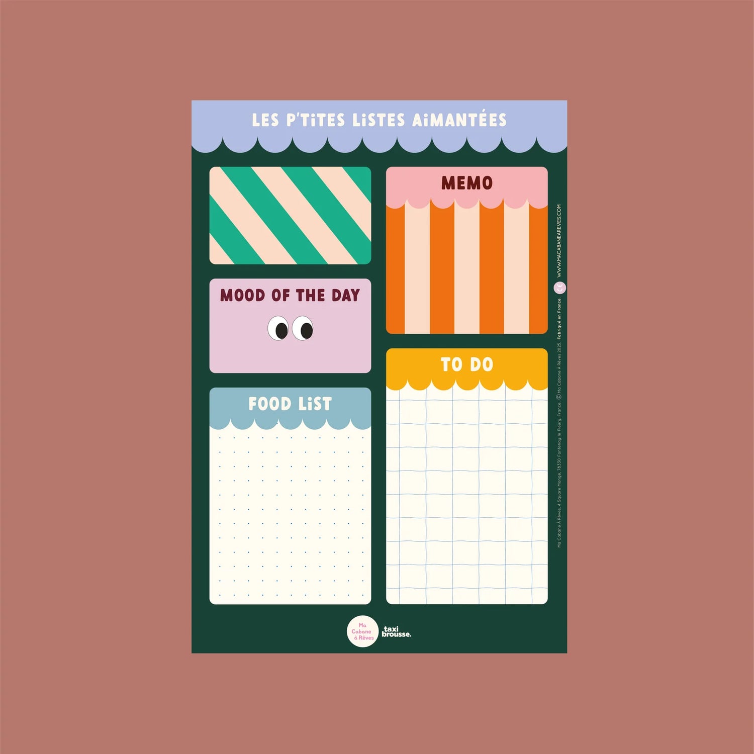 MOOD&amp;MEMO - MAGNET SET - LILA