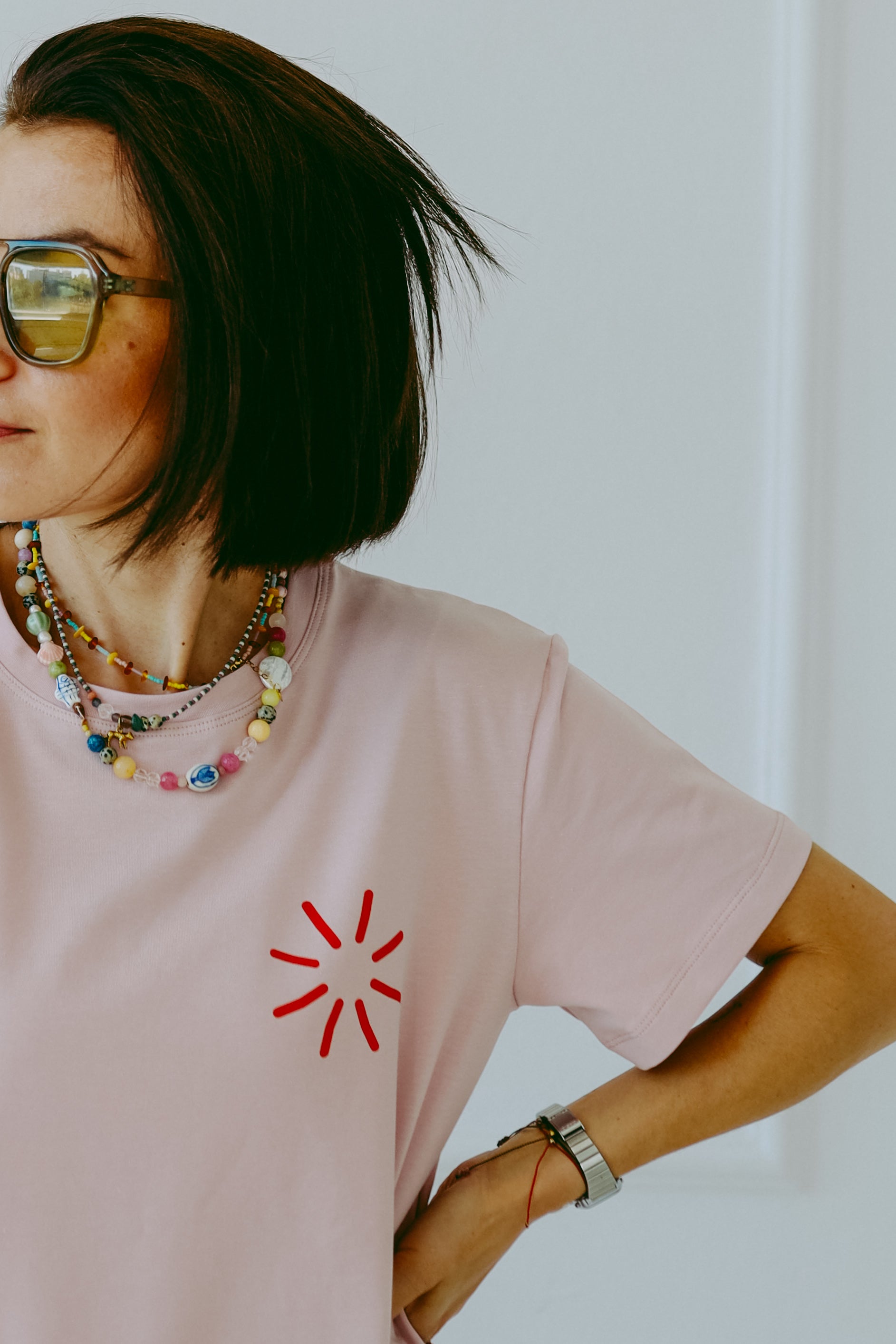 Glow - Erwachsenen T-Shirt - Rosa