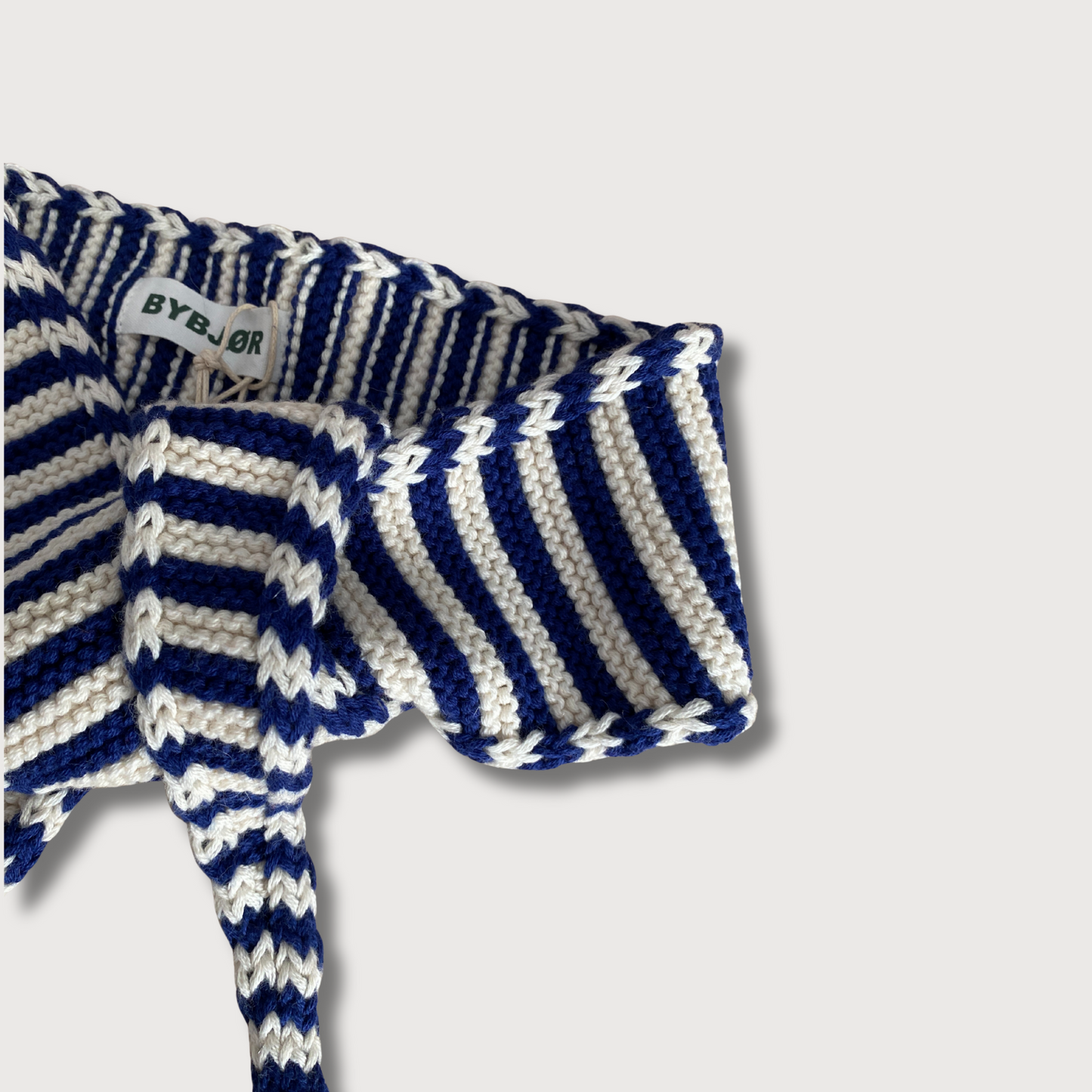 MINI SCARF - BLAU + CREME