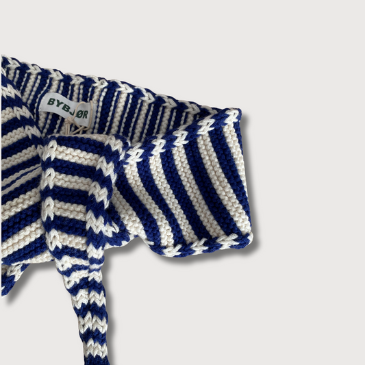 MINI SCARF - BLAU + CREME