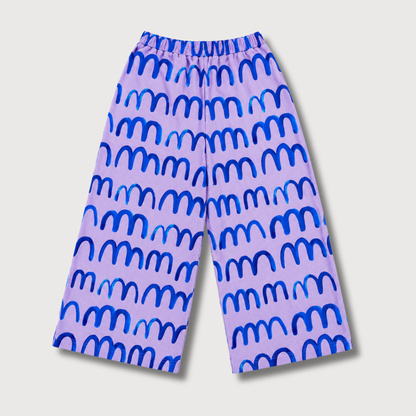 WELLEN -LILA -  ERWACHSENEN 7/8 CULOTTE