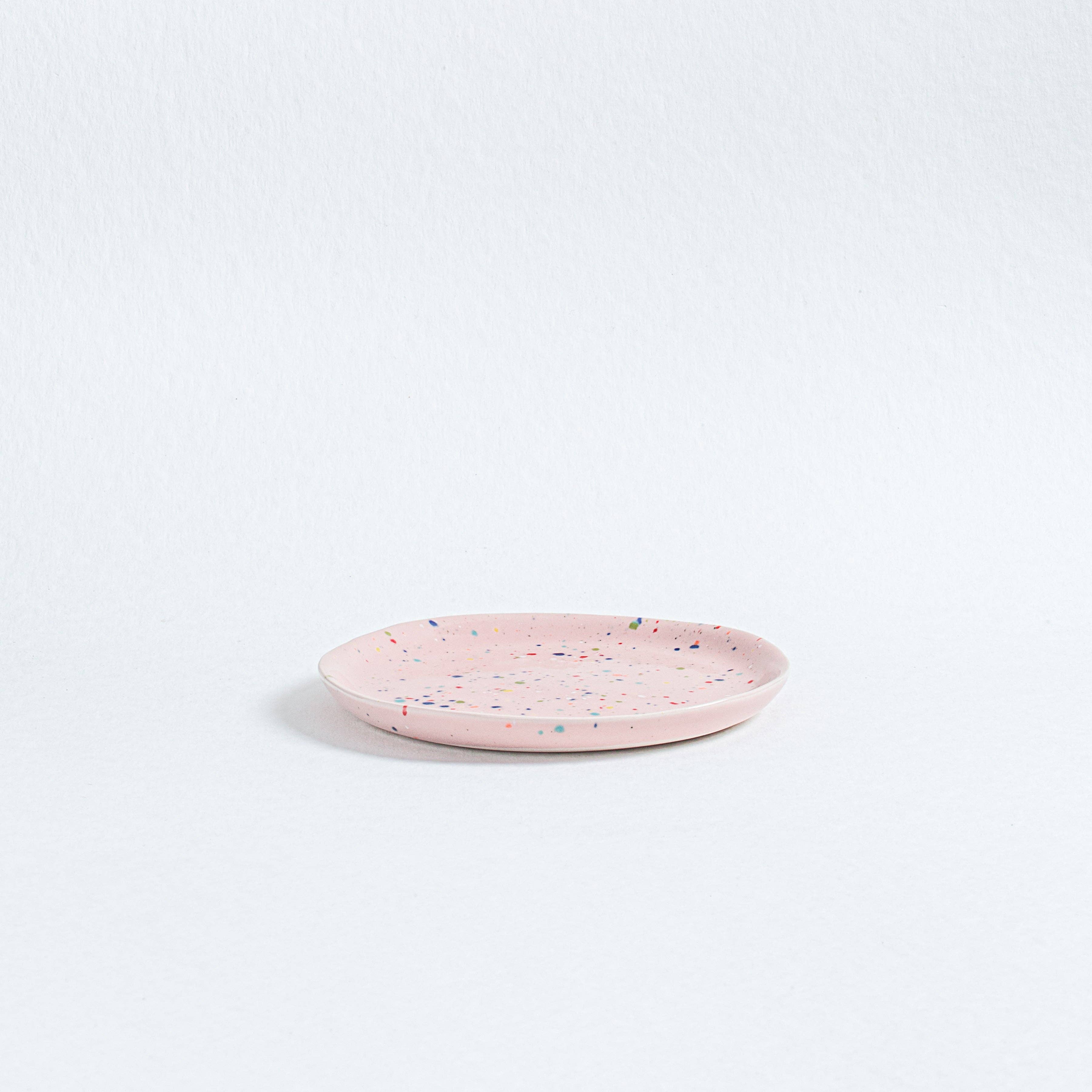 New Party Keramik Brotteller 17 cm Rosa