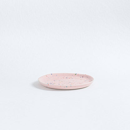 New Party Keramik Brotteller 17 cm Rosa