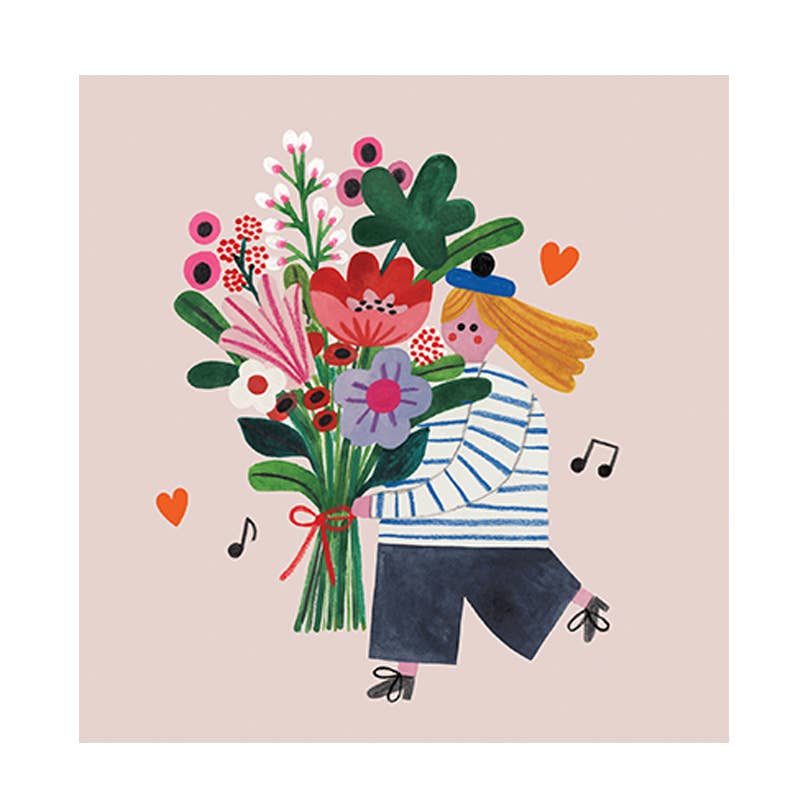 FLOWER GIRL - Karte + Umschlag
