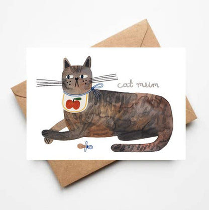 CAT MUM - KARTE + UMSCHLAG