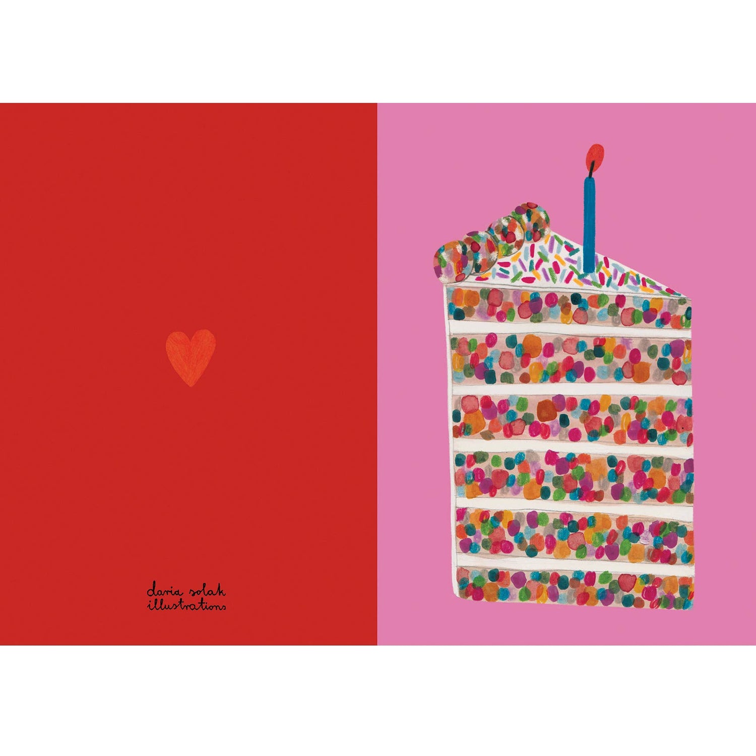 PIECE OF CAKE KARTE + UMSCHLAG