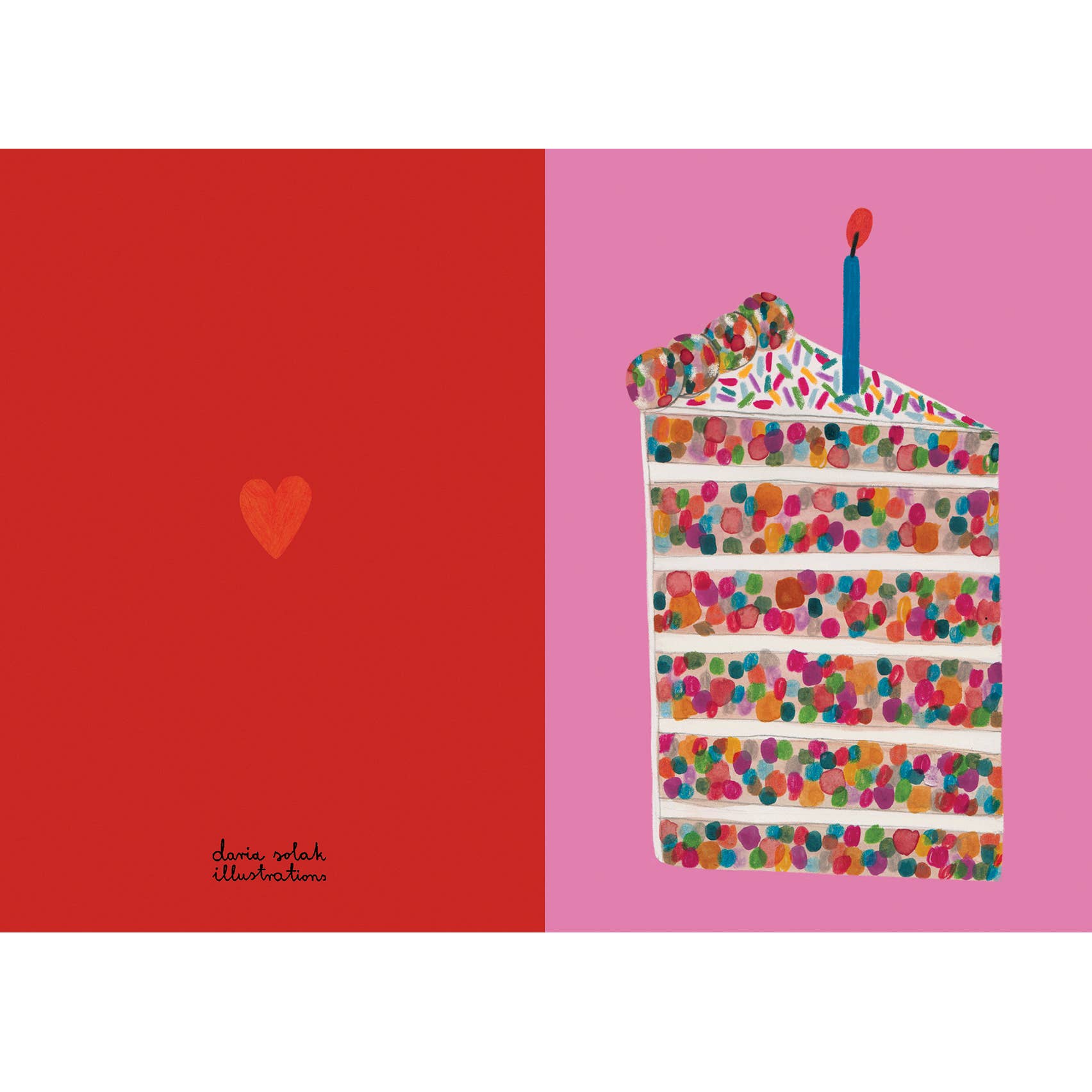 PIECE OF CAKE KARTE + UMSCHLAG