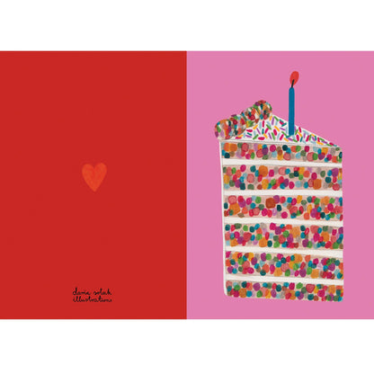 PIECE OF CAKE KARTE + UMSCHLAG