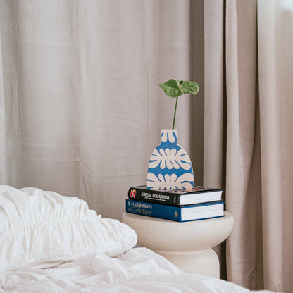 HOLZVASE - FLORA BLAU