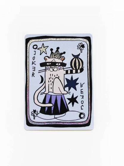 Glitzer Sticker - Joker
