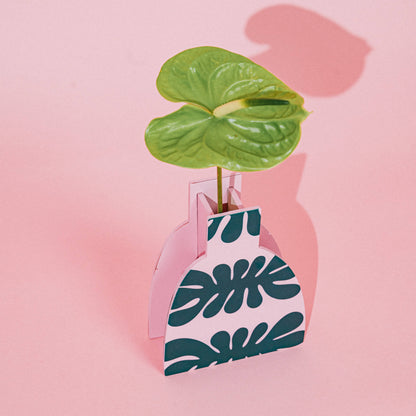 HOLZVASE - FLORA GRÜN