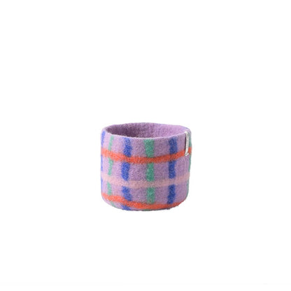 BLUMENTOPF - CHECKED - MULTICOLOR
