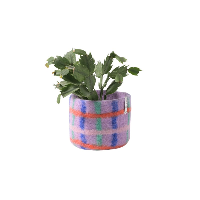 BLUMENTOPF - CHECKED - MULTICOLOR