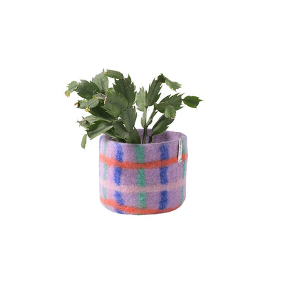 BLUMENTOPF - CHECKED - MULTICOLOR