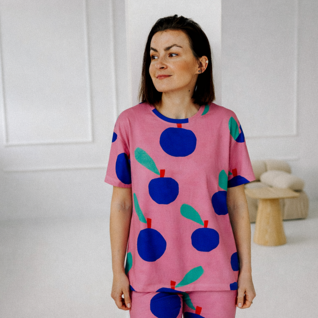 BLUE APPLE - BOXY T-SHIRT