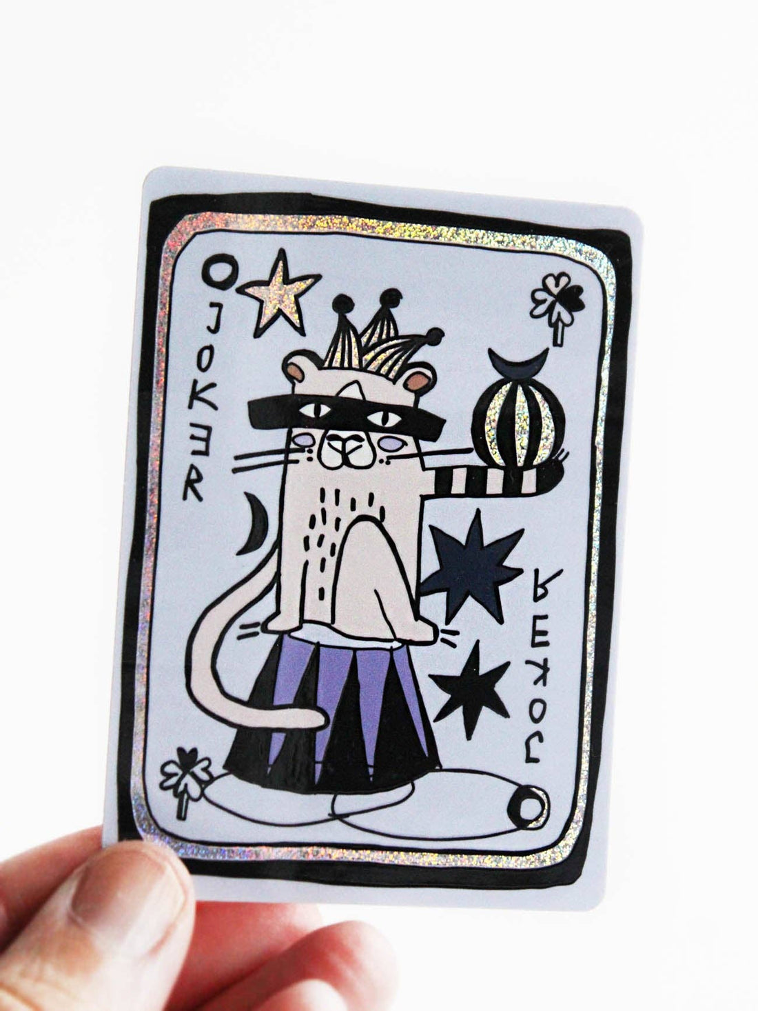 Glitzer Sticker - Joker