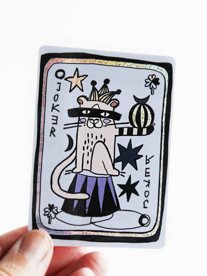 Glitzer Sticker - Joker