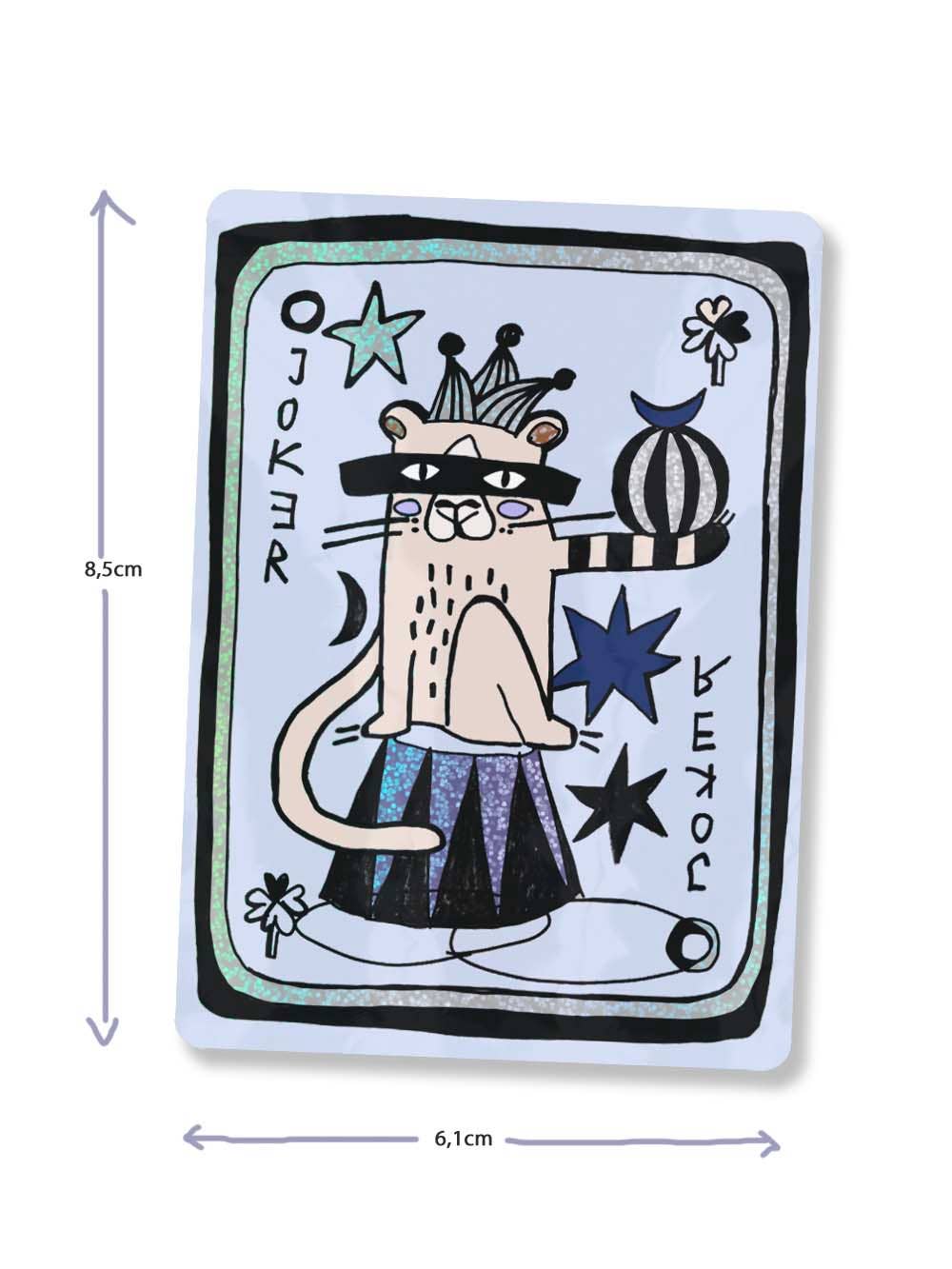 Glitzer Sticker - Joker