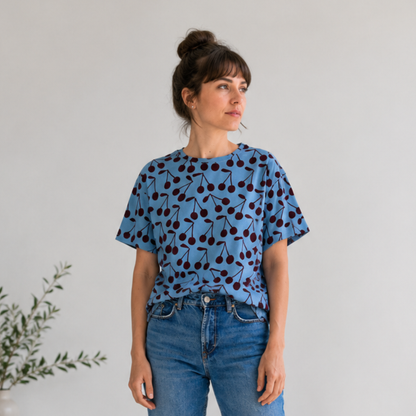 CHERRY CLUB - ERWACHSENEN BOXY SHIRT