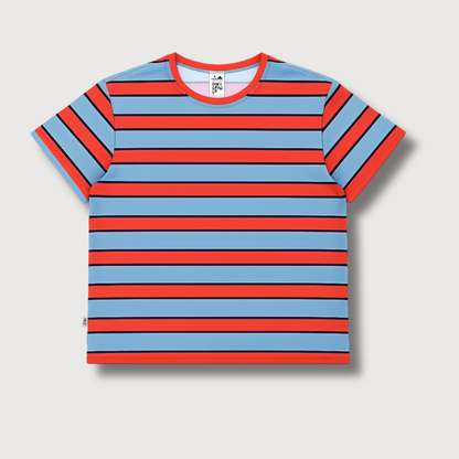 CHERRY CLUB STRIPES - ERWACHSENEN BOXY SHIRT