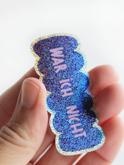 Glitzer Sticker - War ich nicht