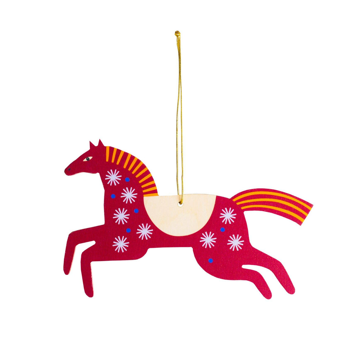 WEIHNACHTSSCHMUCK - PFERD ROT