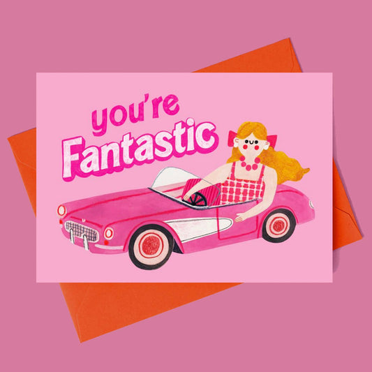 YOU'RE FANTASTIC - Karte + Umschlag