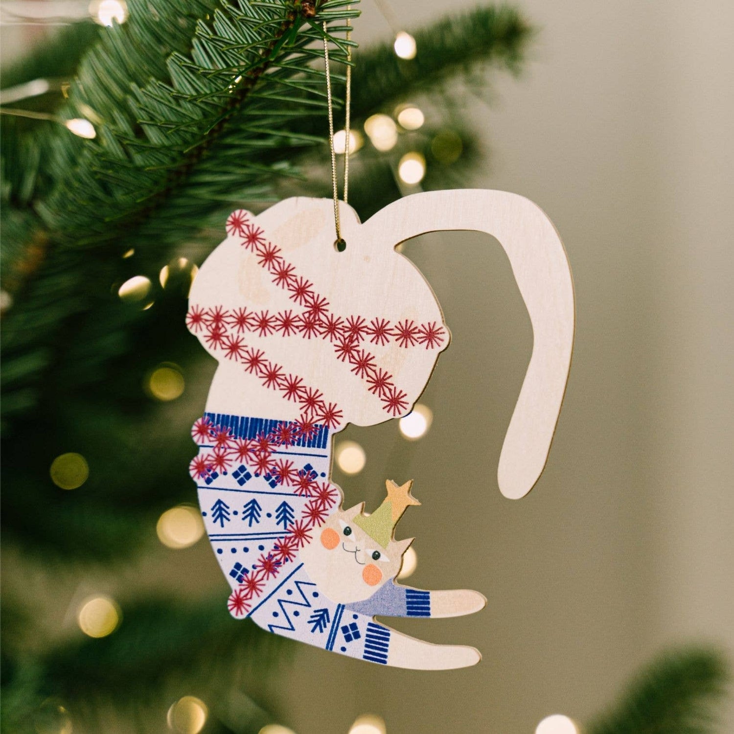 WEICHNACHTSSCHMUCK - VERSPIELTE KATZE