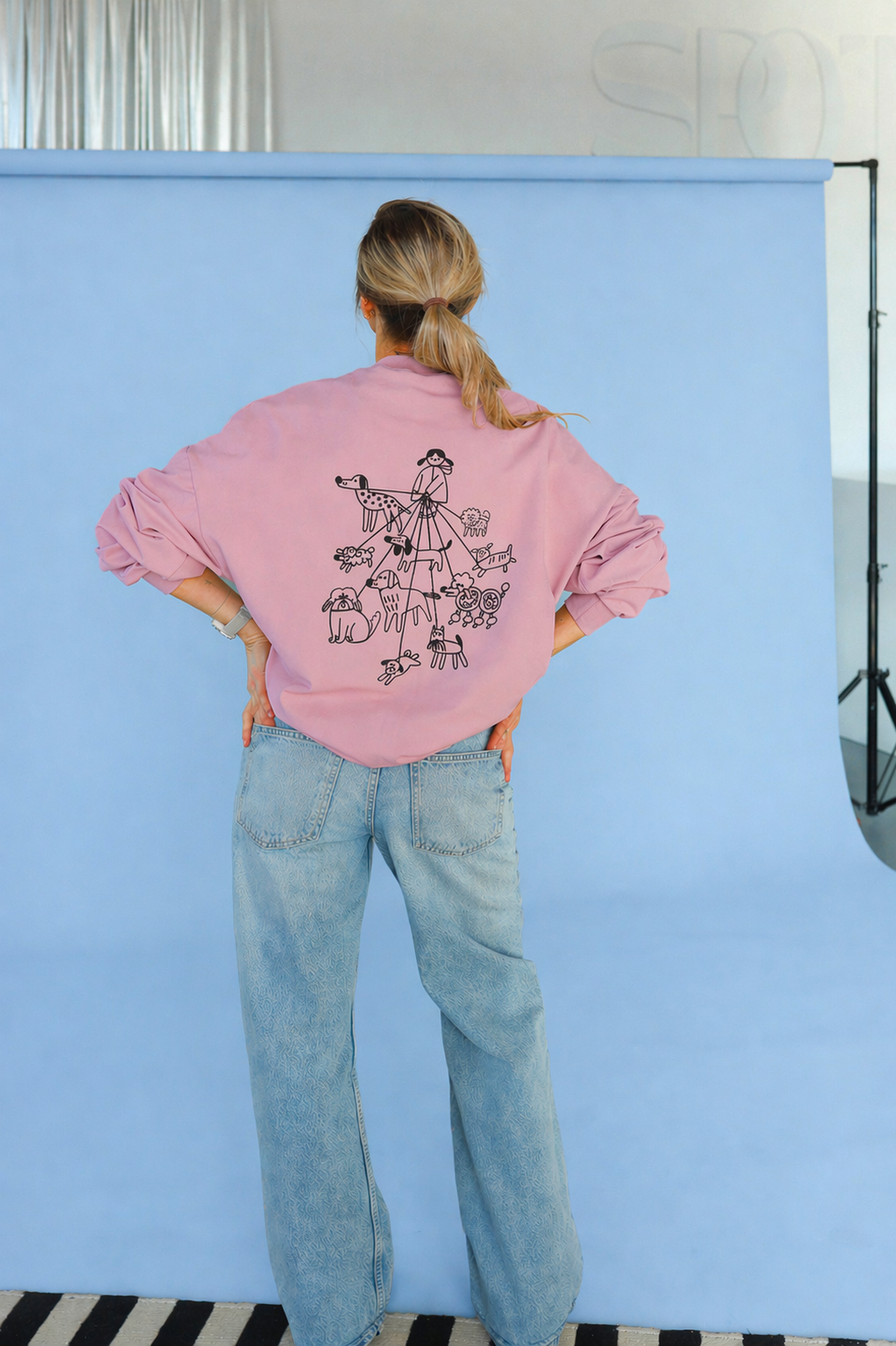 DOG LOVER - OVERSIZED SWEATSHIRT - ALTROSA