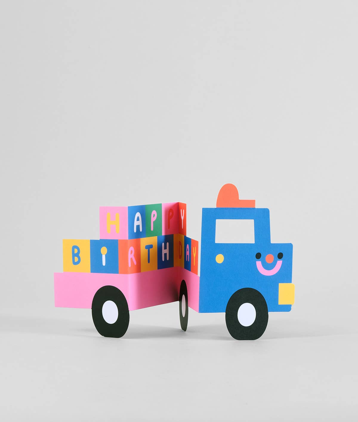 Ausklappbare Geburtstagskarte für Kinder mit Aufschrift „Birthday Truck“