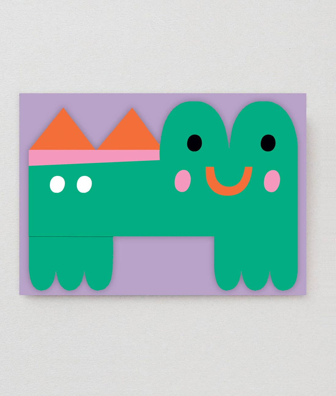 Ausklappbare Geburtstagskarte für Kinder „Croco“