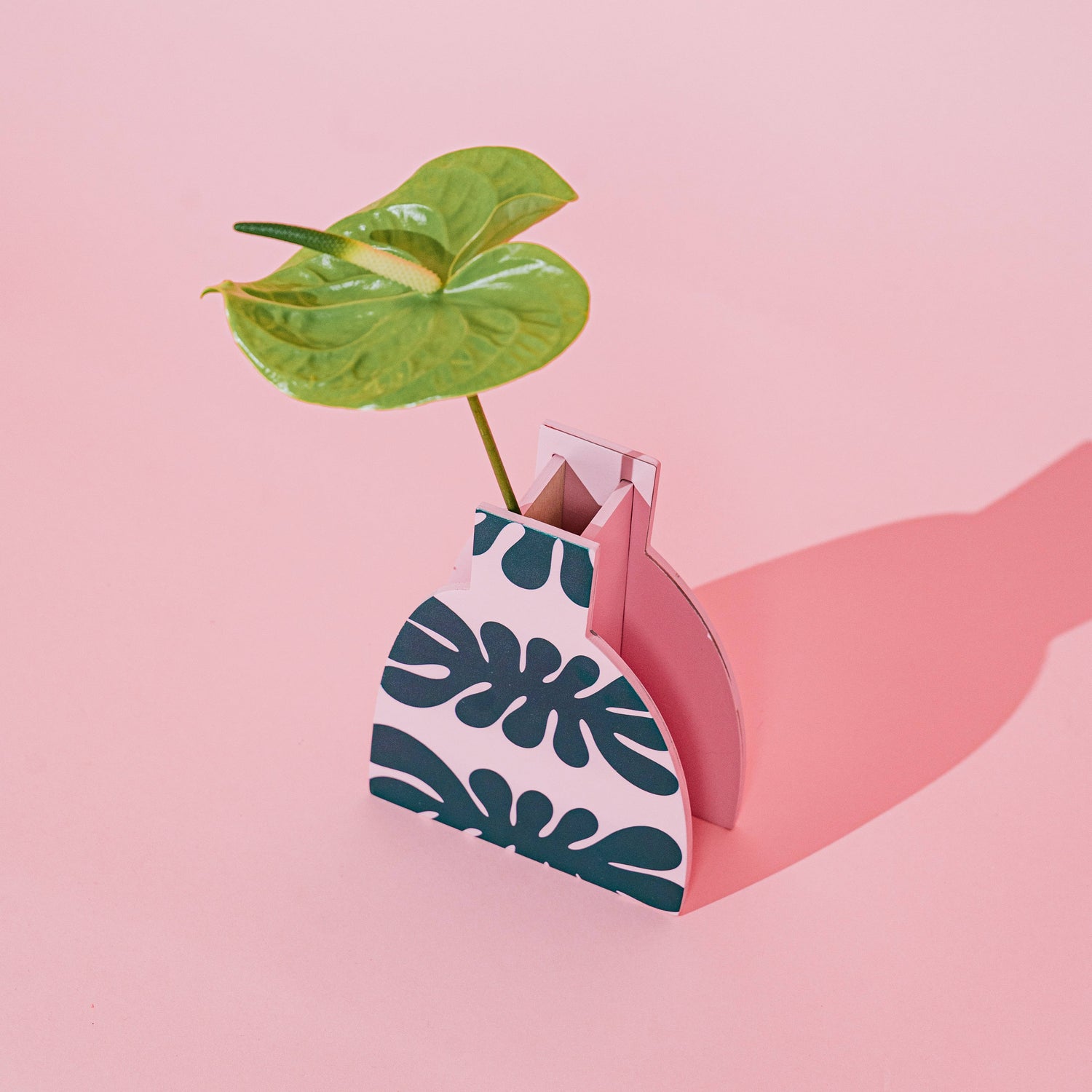 HOLZVASE - FLORA GRÜN