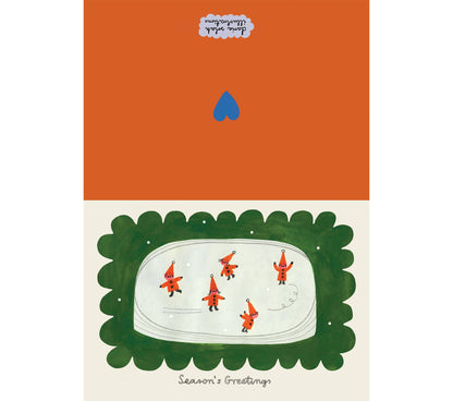 WEIHNACHTSWICHTEL NUMMER 5 - KARTE + UMSCHLAG