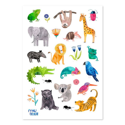 KINDERTATTOOS WILDE TIERE