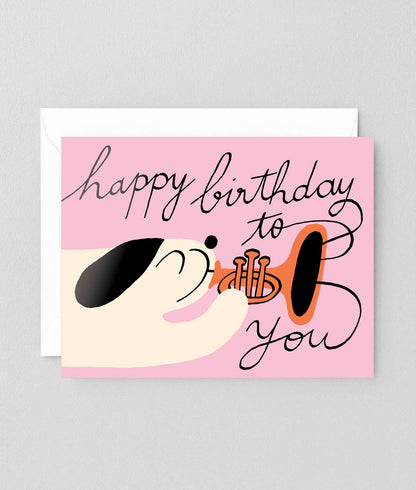 HAPPY BIRTHDAY TO YOU - KARTE + UMSCHLAG