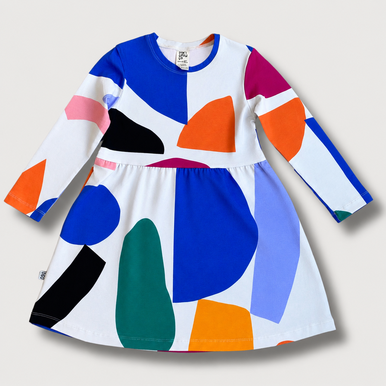 HAPPY SHAPES - KINDER KLEID MIT LANGEN ÄRMELN