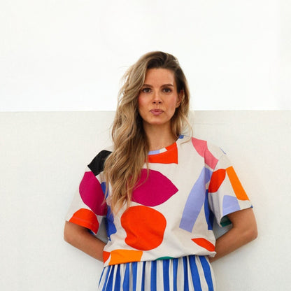 HAPPY SHAPES - BOXY T-SHIRT